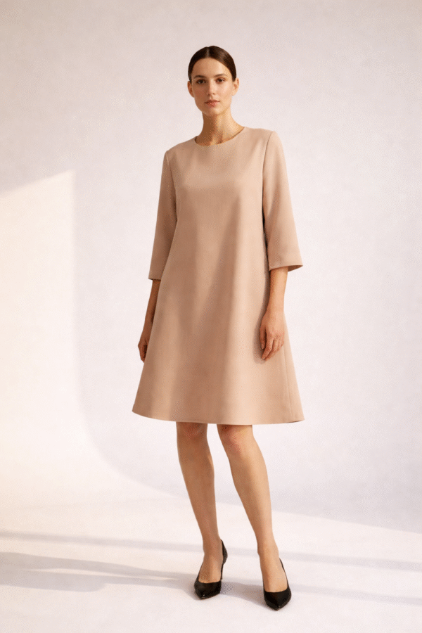 Varpelio formos elegantiška suknelė